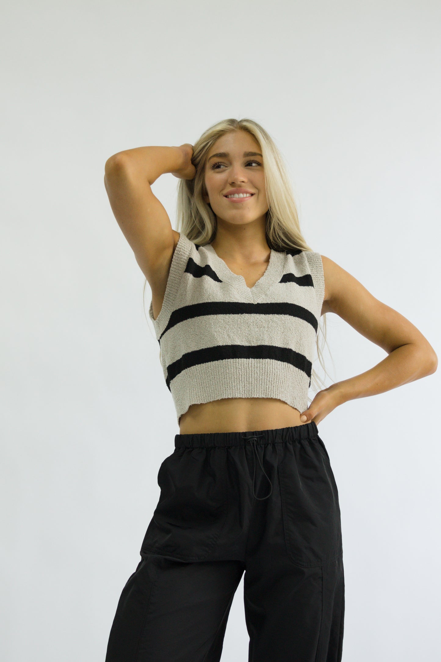 Brooklyn Stripe Sweater Vest