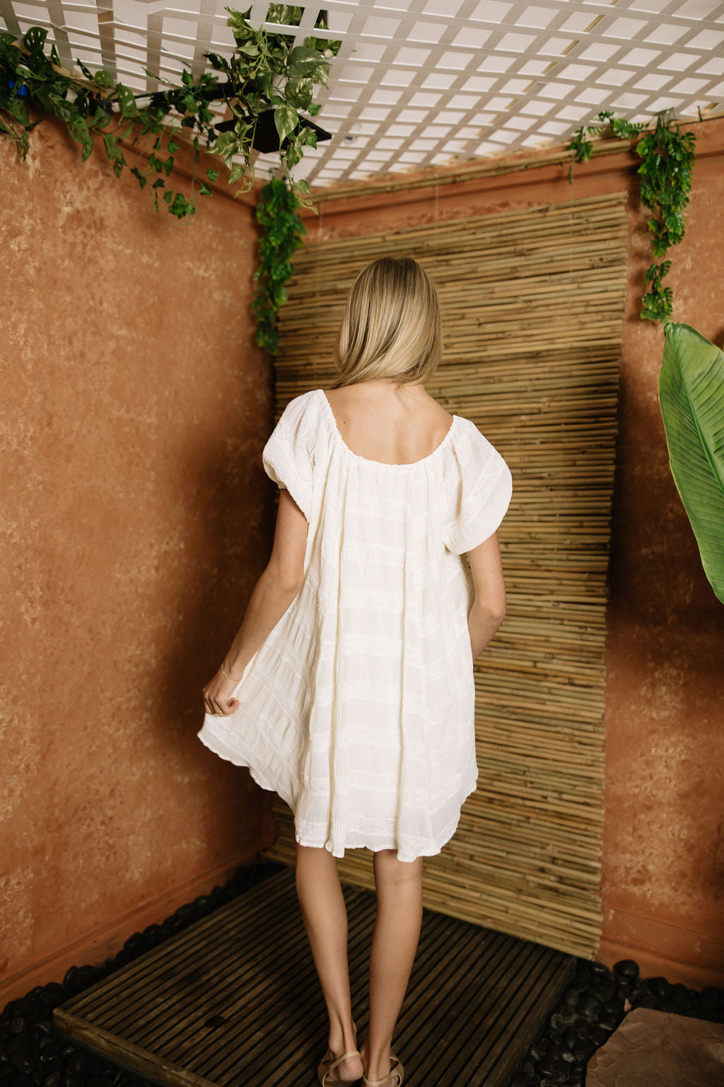 Sienna Stripe Textured Dress