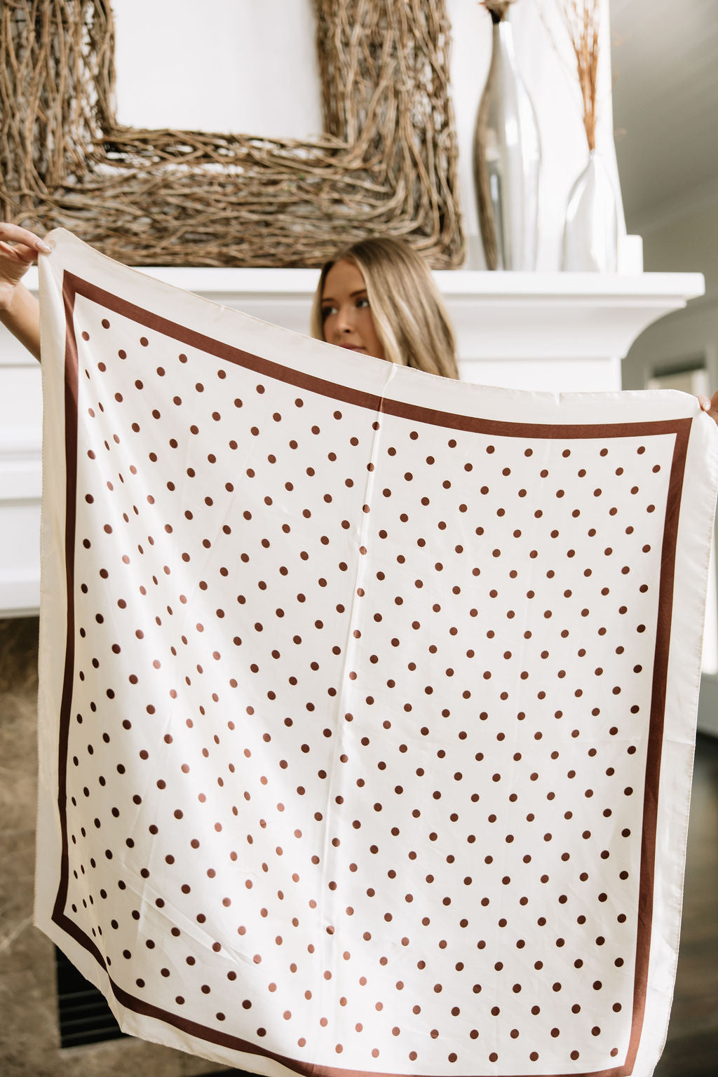 Mocha Dot Scarf