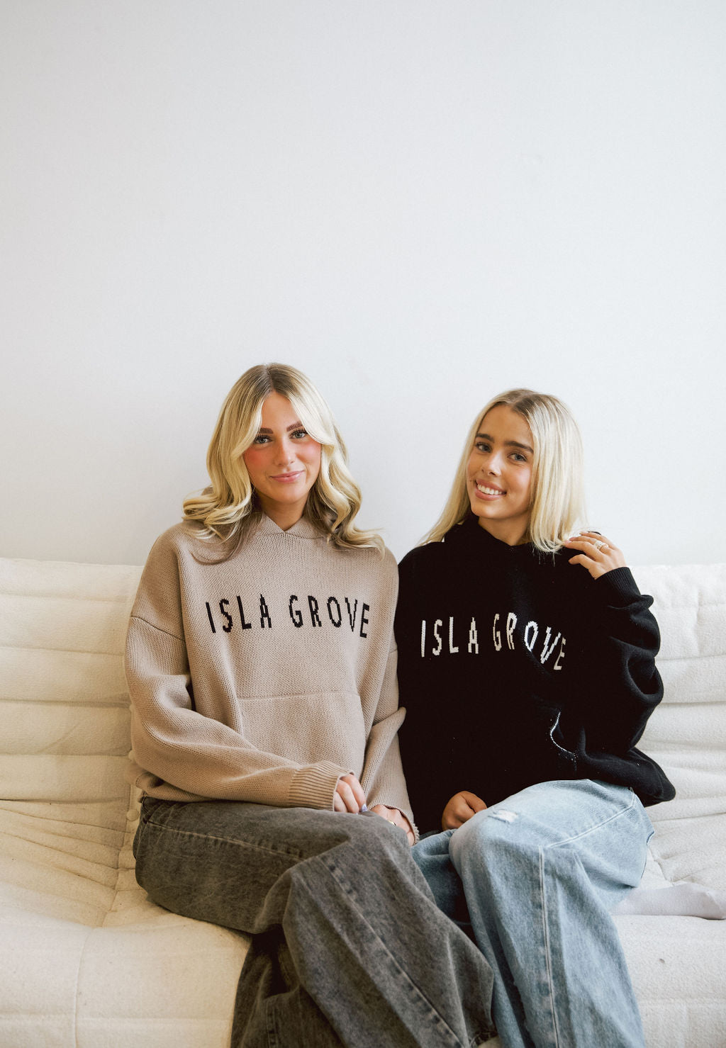 Isla Grove Original Knit Hoodie // Sand