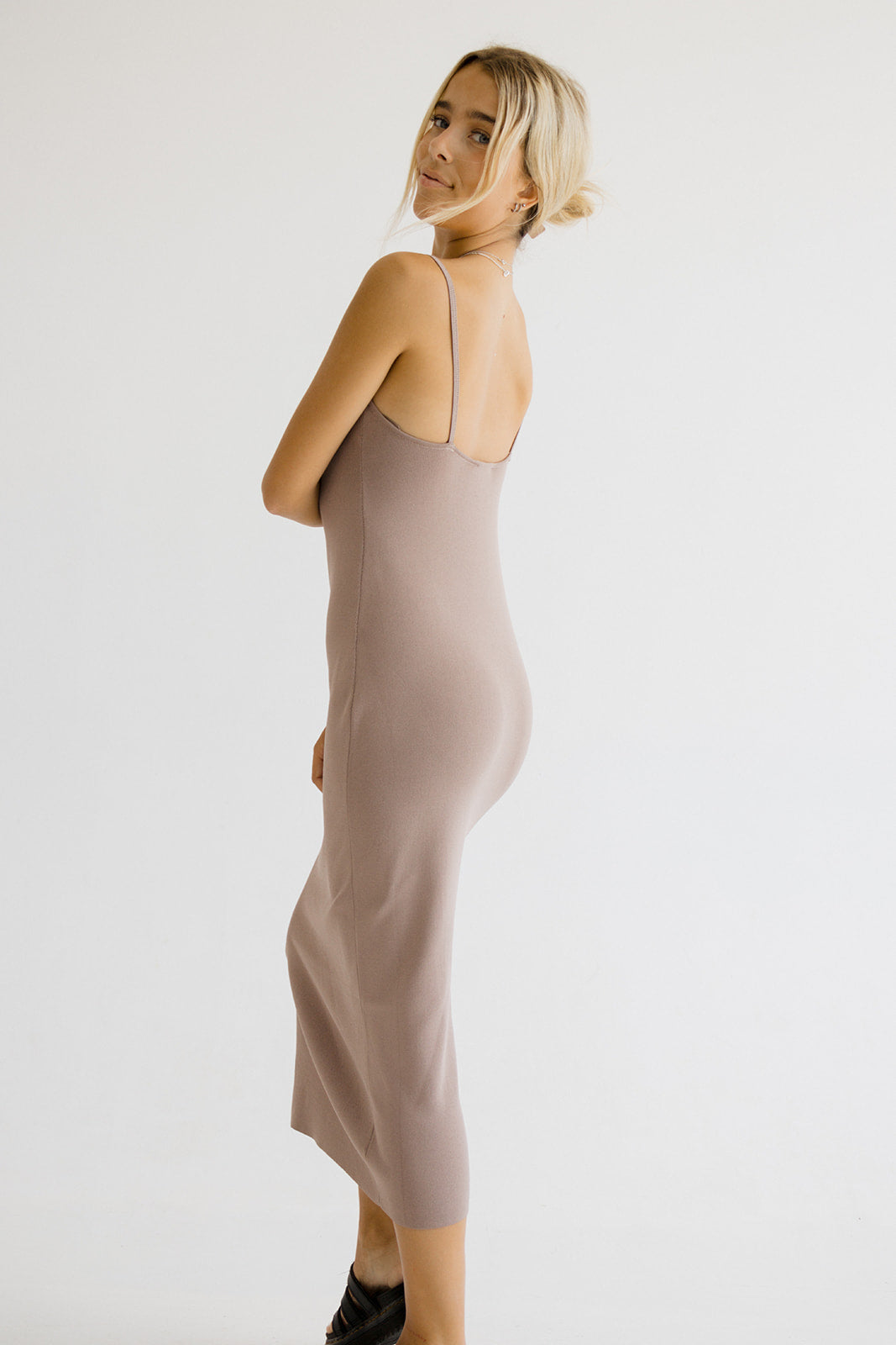 Claire Strappy Halter Knit Dress