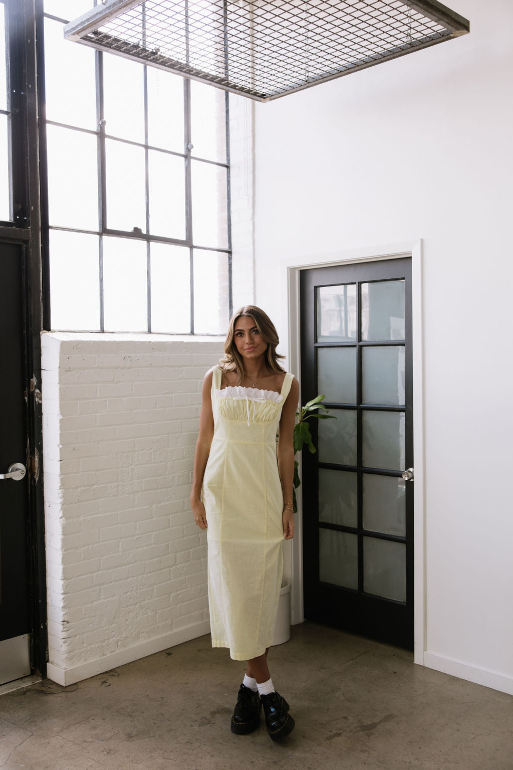 Lemon Cream Puff Dress