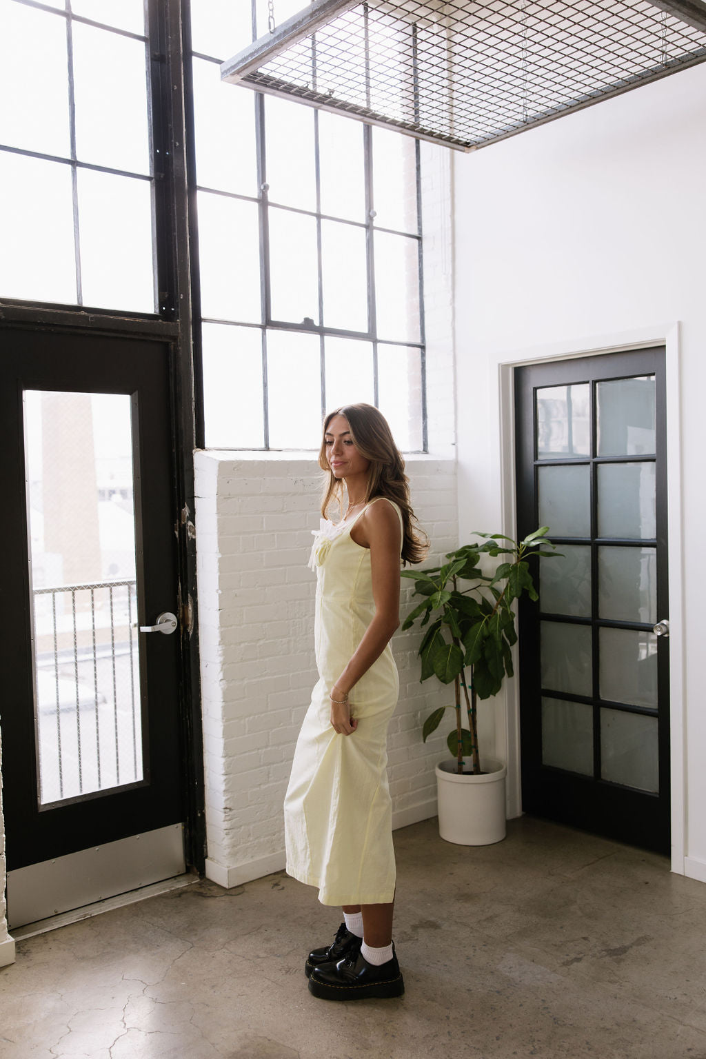 Lemon Cream Puff Dress