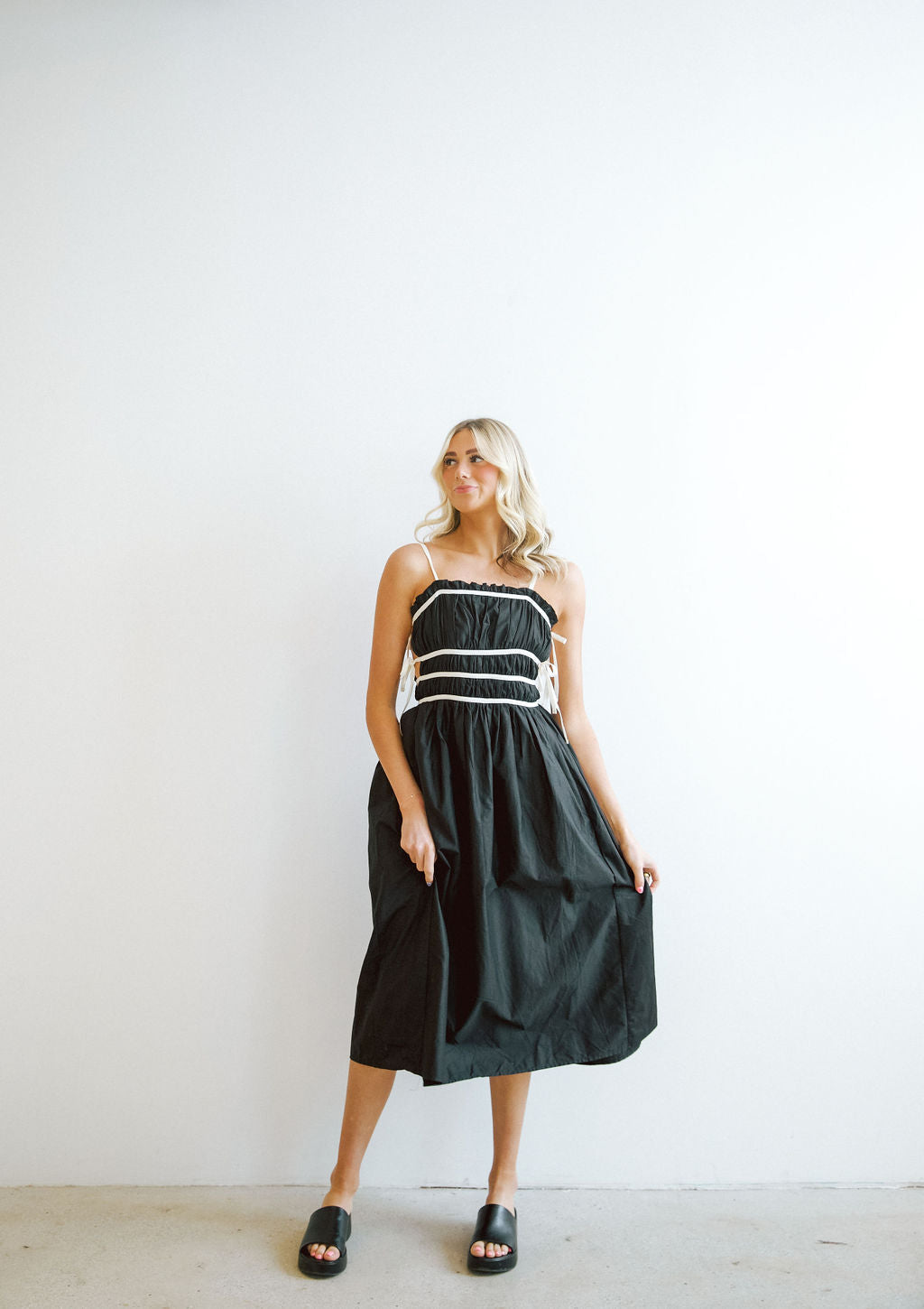 Josie Contrast Tie Dress