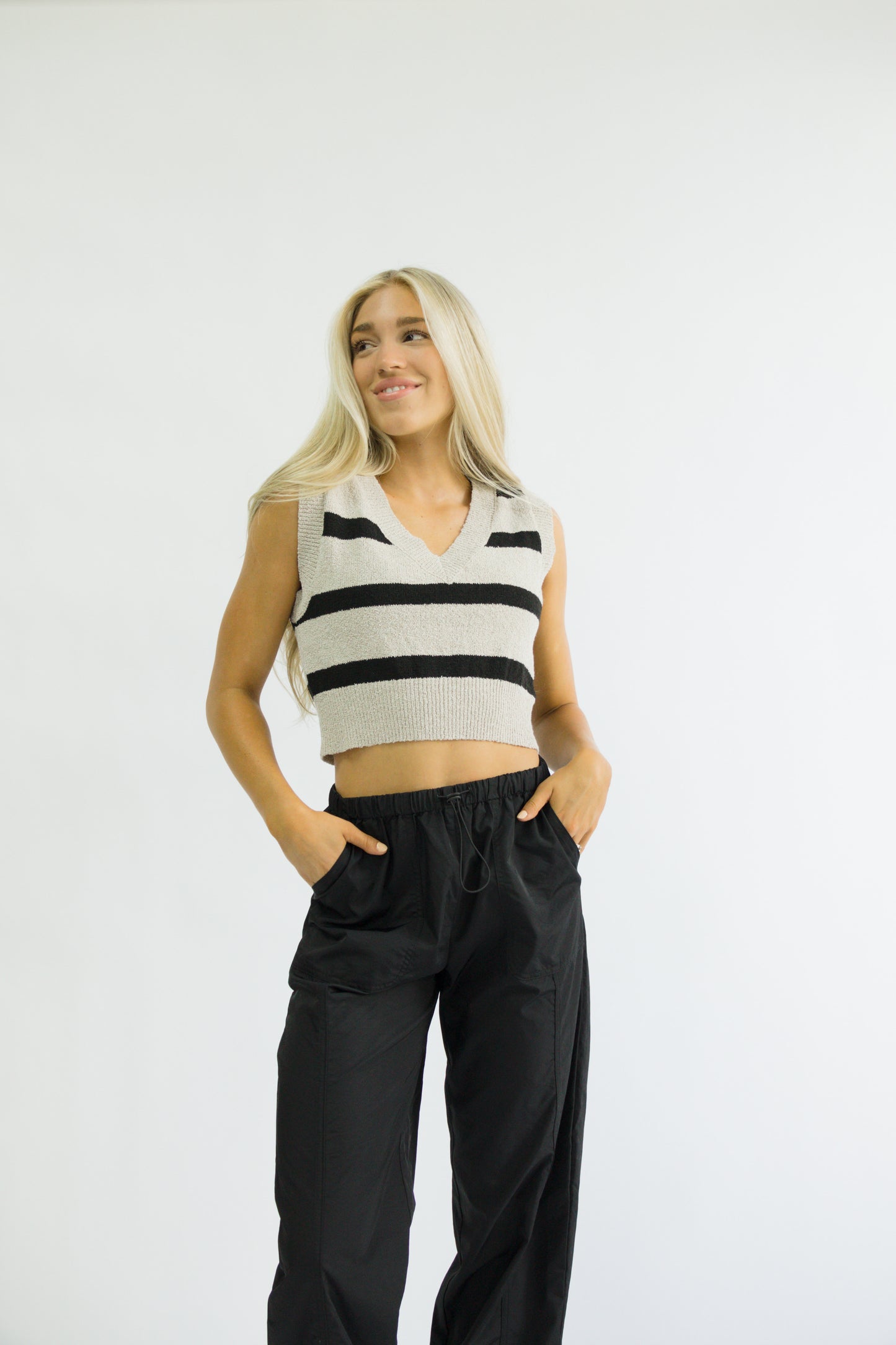 Brooklyn Stripe Sweater Vest