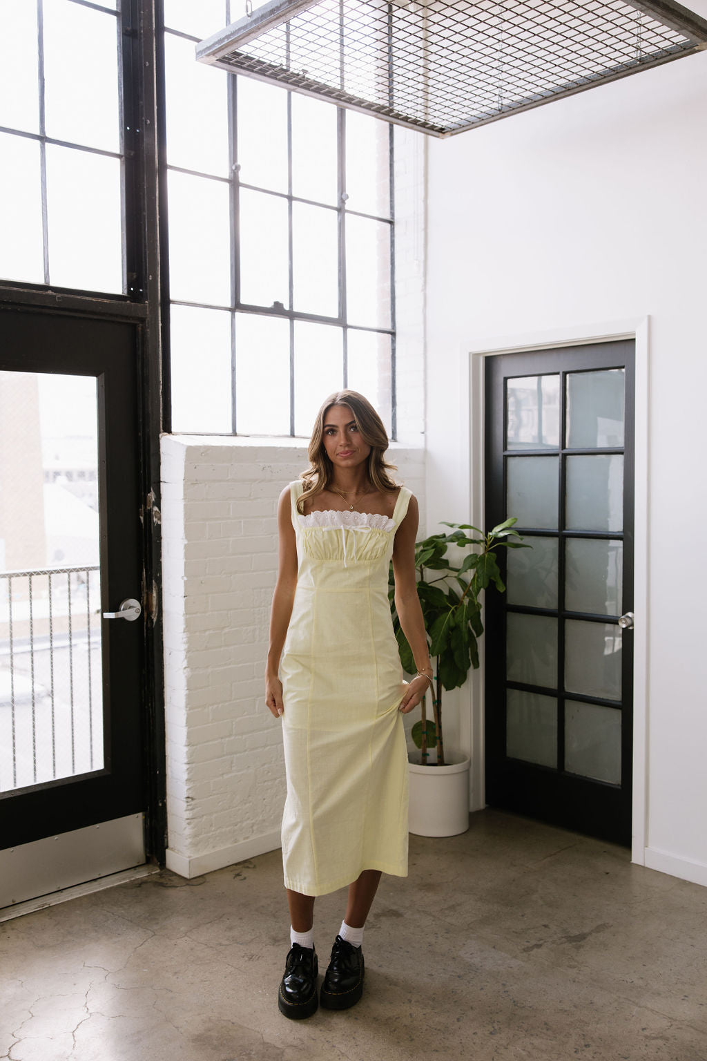 Lemon Cream Puff Dress