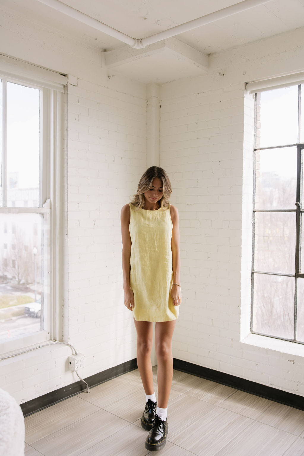 Daffodil Linen Dress