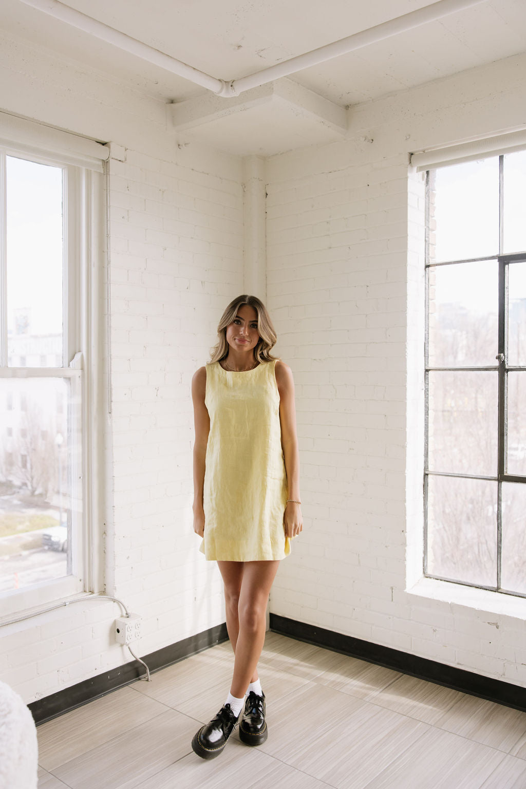 Daffodil Linen Dress