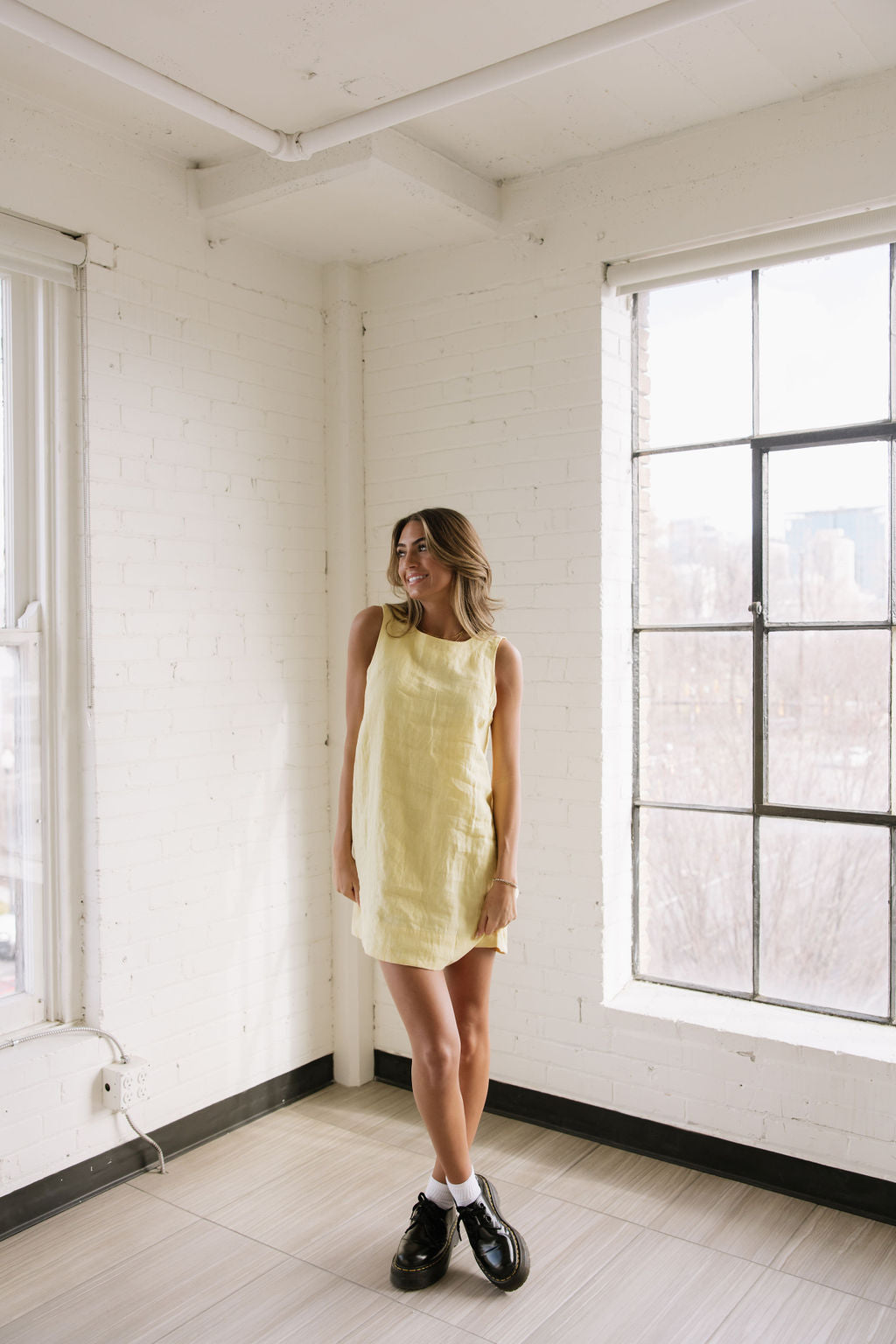 Daffodil Linen Dress