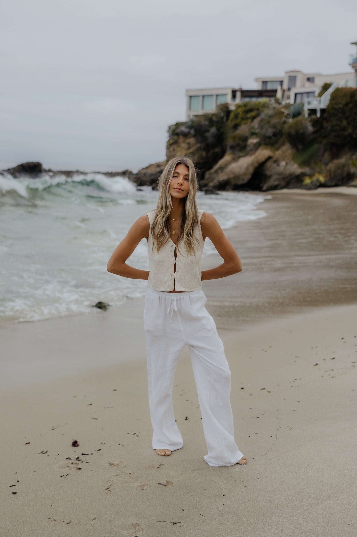 Bondi Linen Pants // White