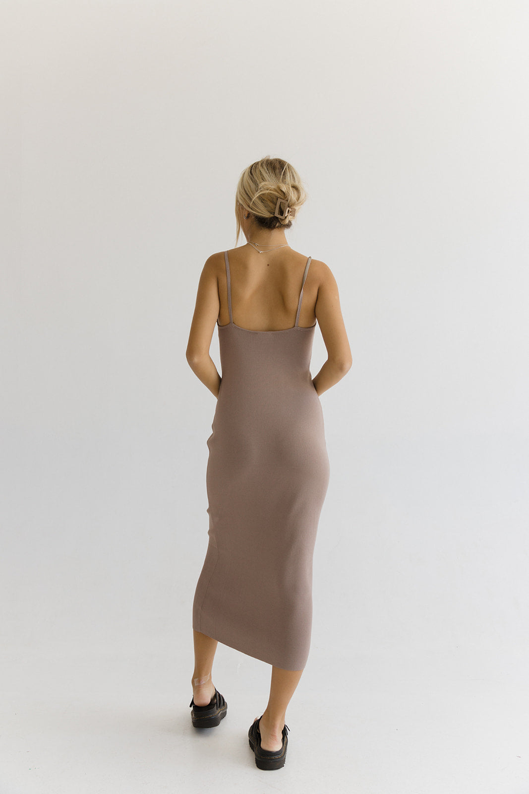 Claire Strappy Halter Knit Dress