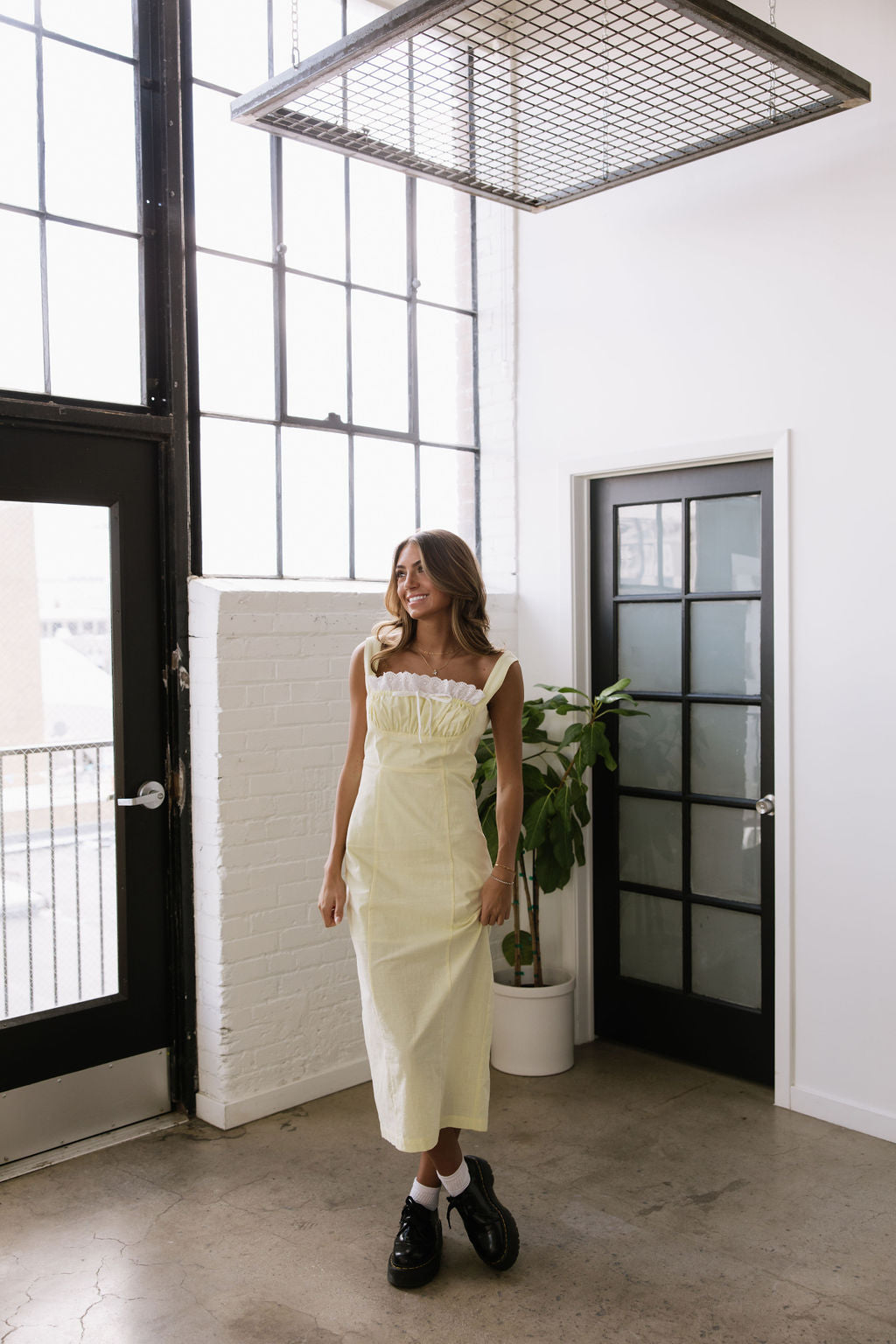Lemon Cream Puff Dress