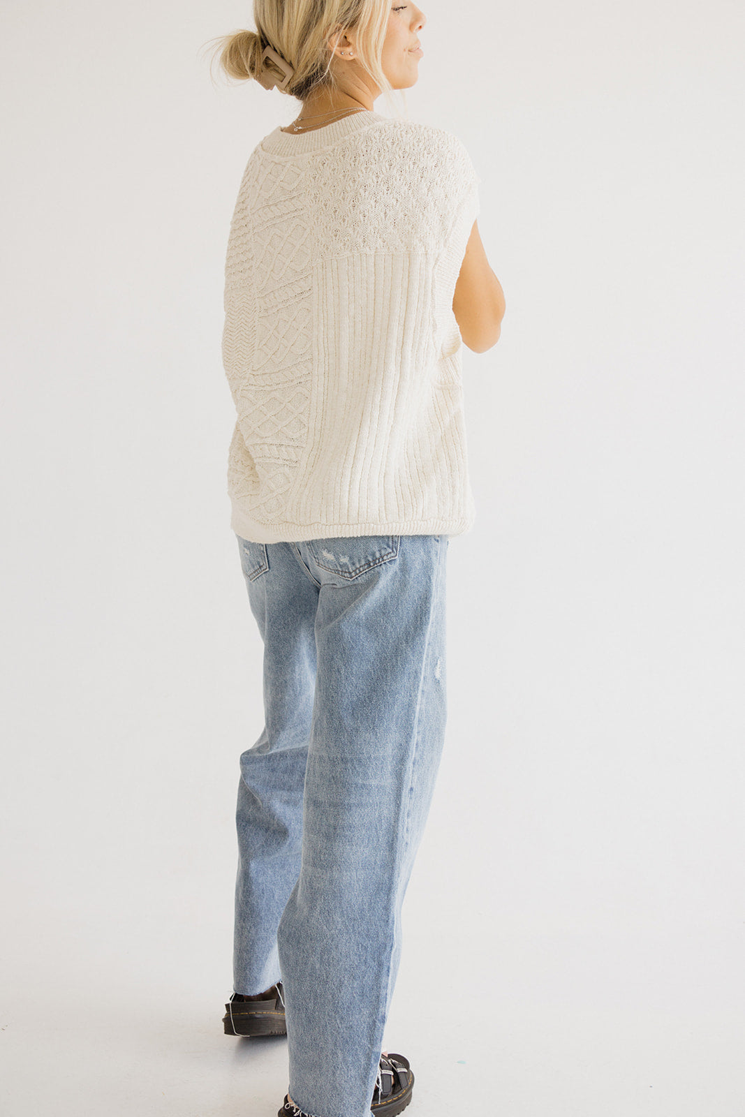 Eloise Cable Knit Sweater Vest