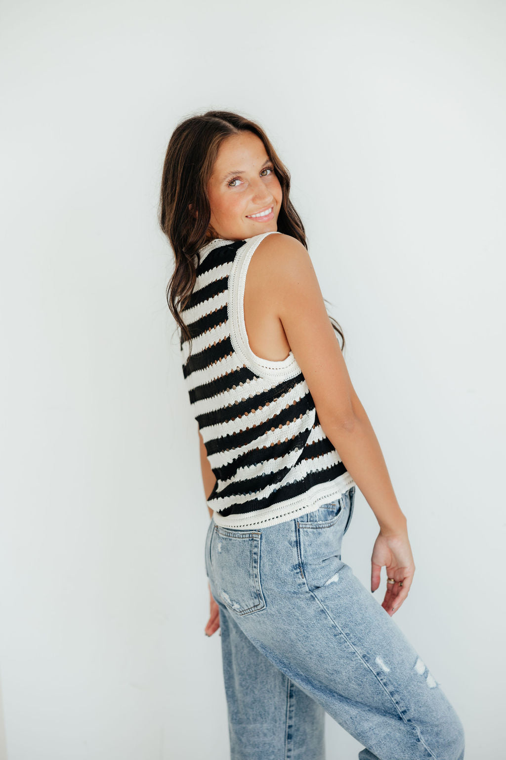Amelia Crochet Knit Tank