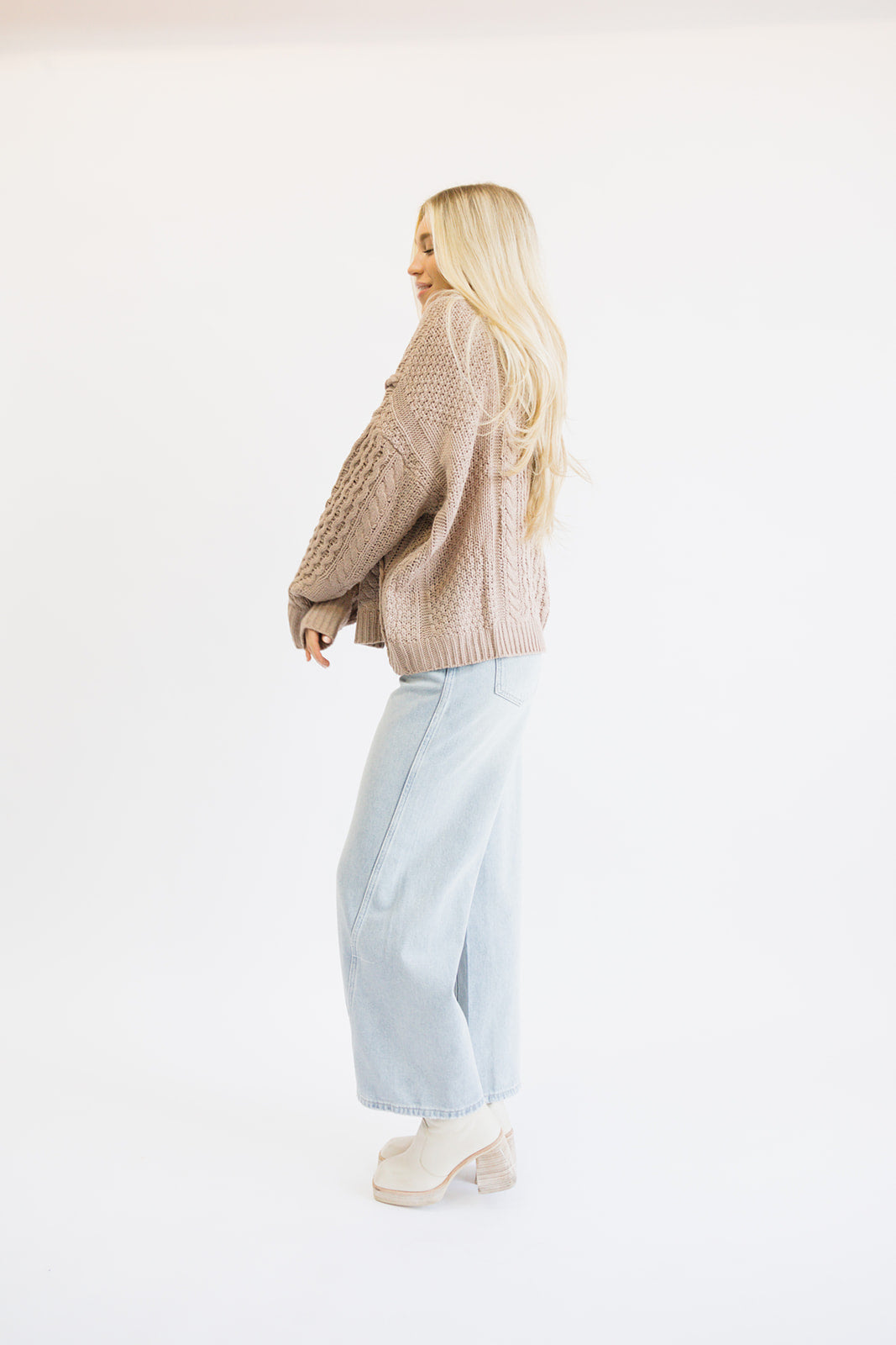 Fall Favorite Classic Sweater // Taupe