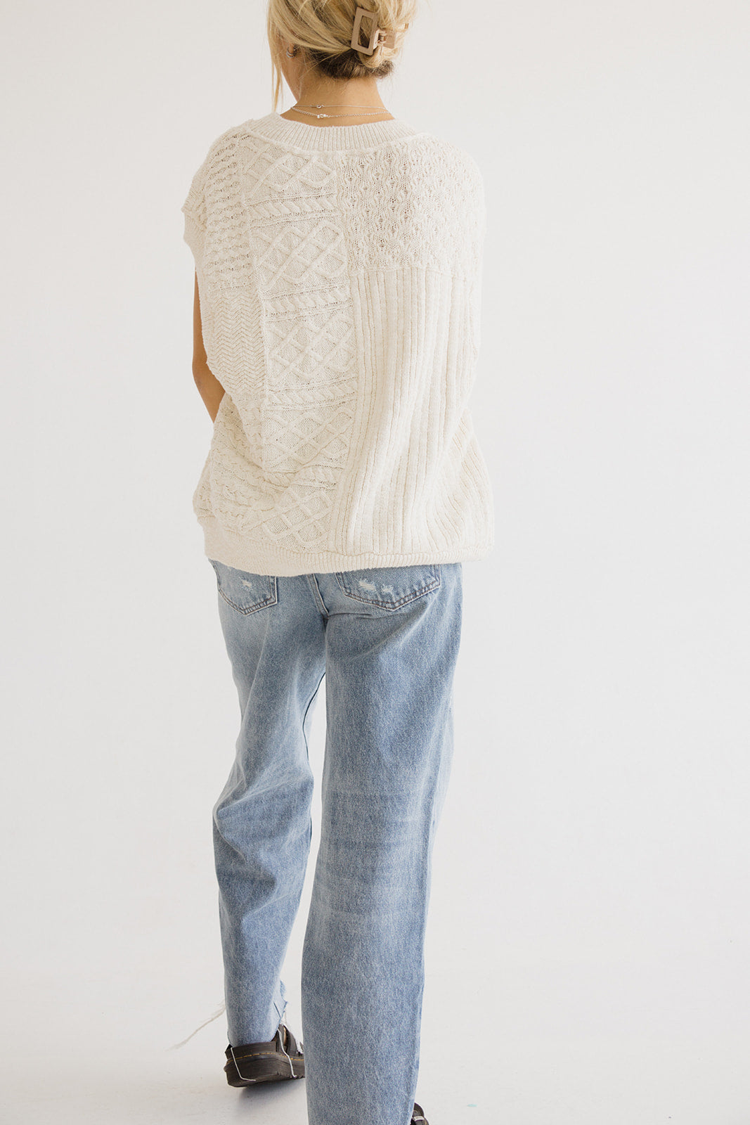 Eloise Cable Knit Sweater Vest