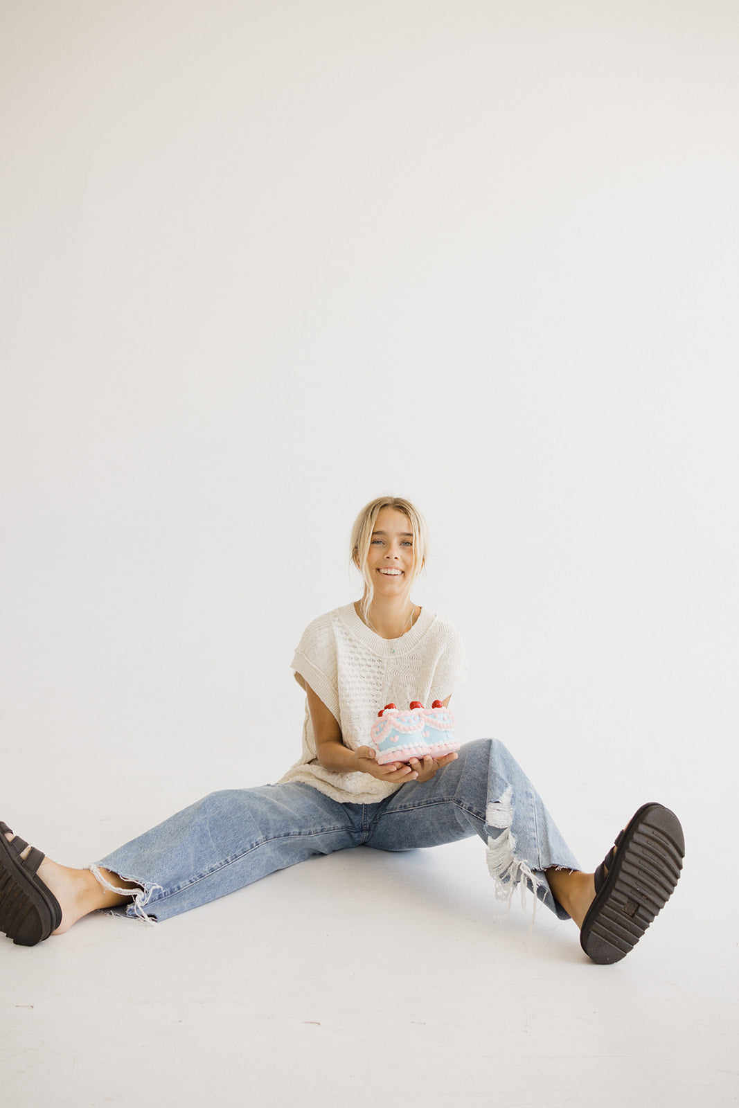 Eloise Cable Knit Sweater Vest
