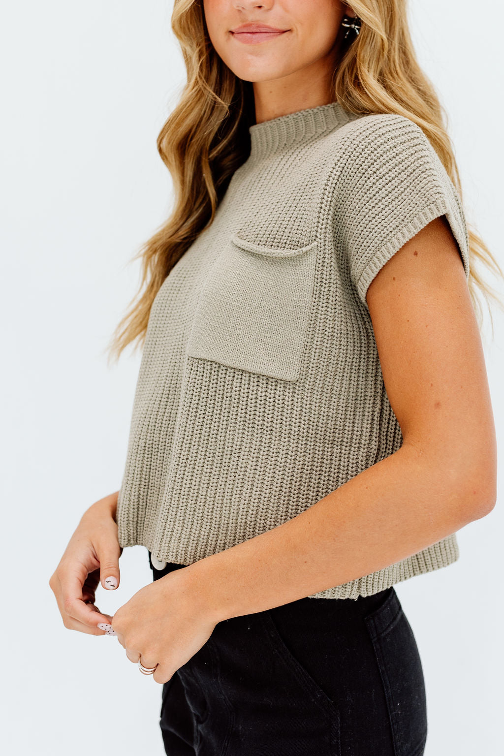 Chelsea Sweater Vest // Olive *RESTOCKED*