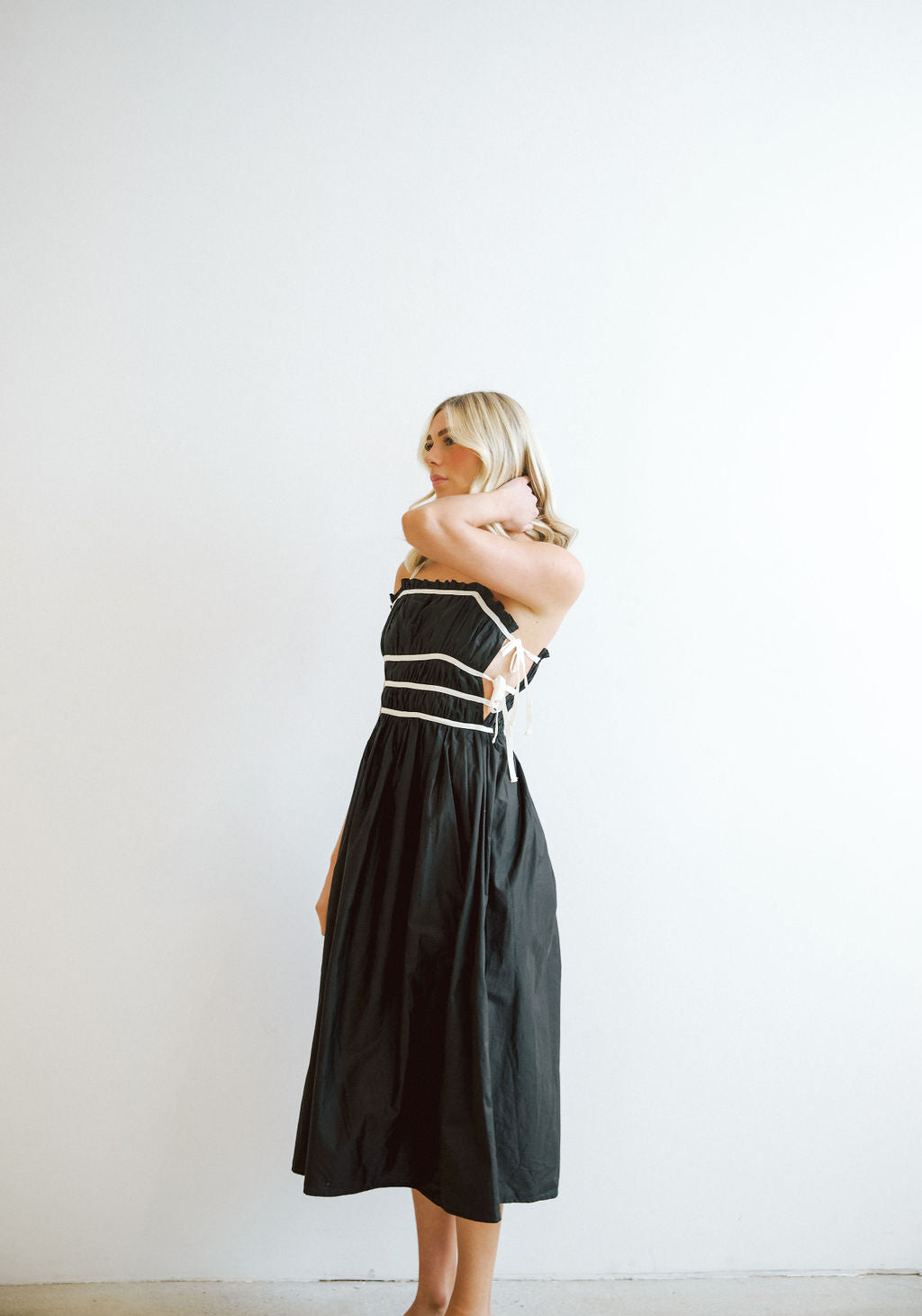 Josie Contrast Tie Dress