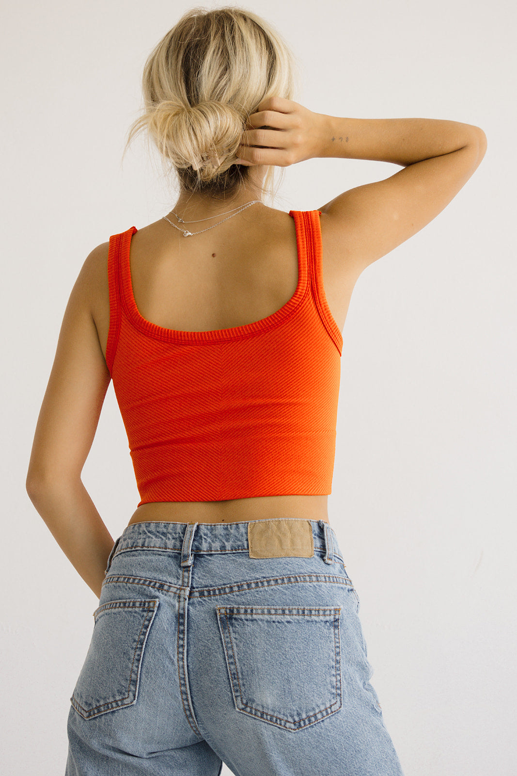 Cozy Ribbed Top // Tomato