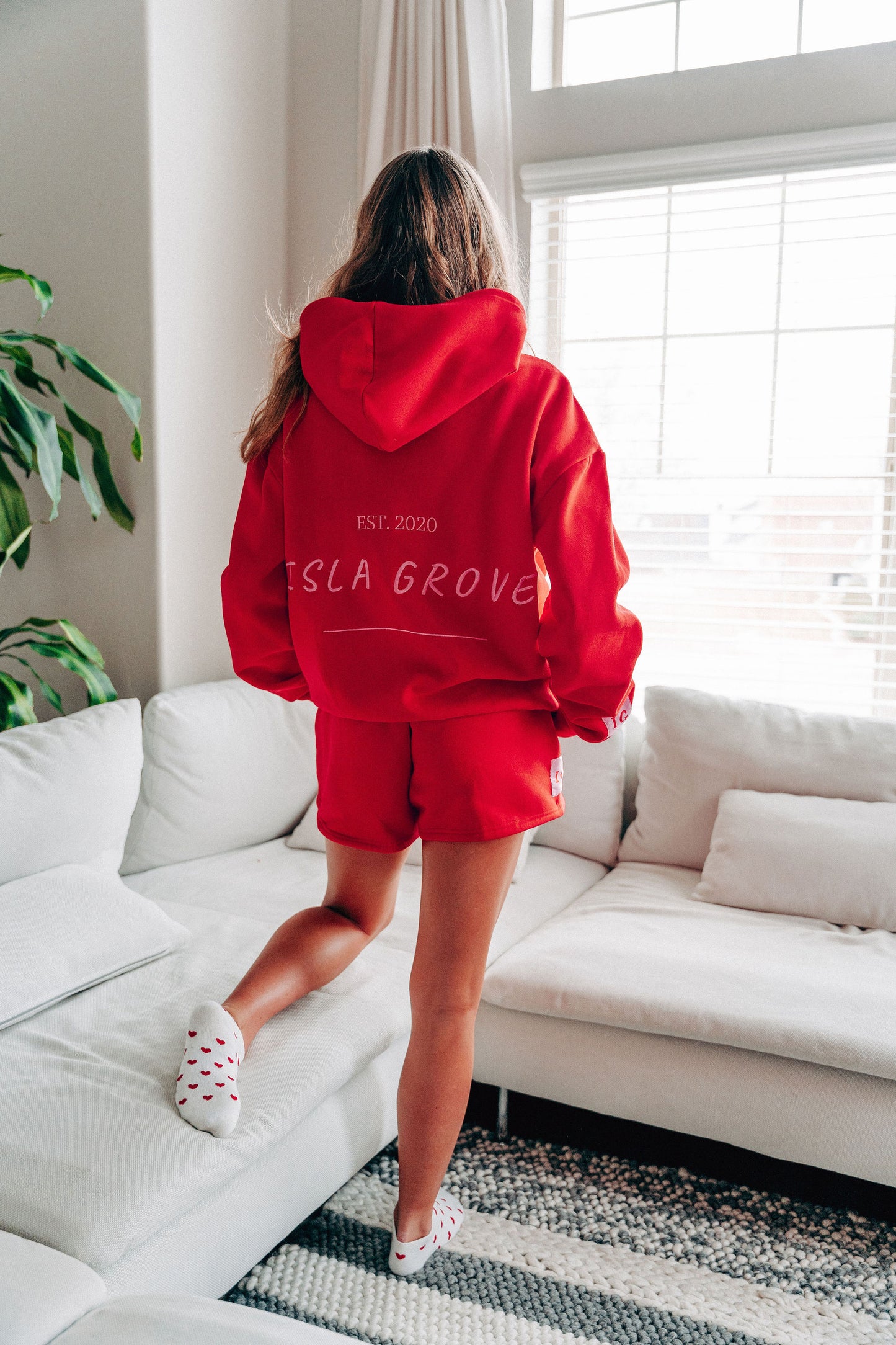 Isla Grove Original Sweatshorts // Berry
