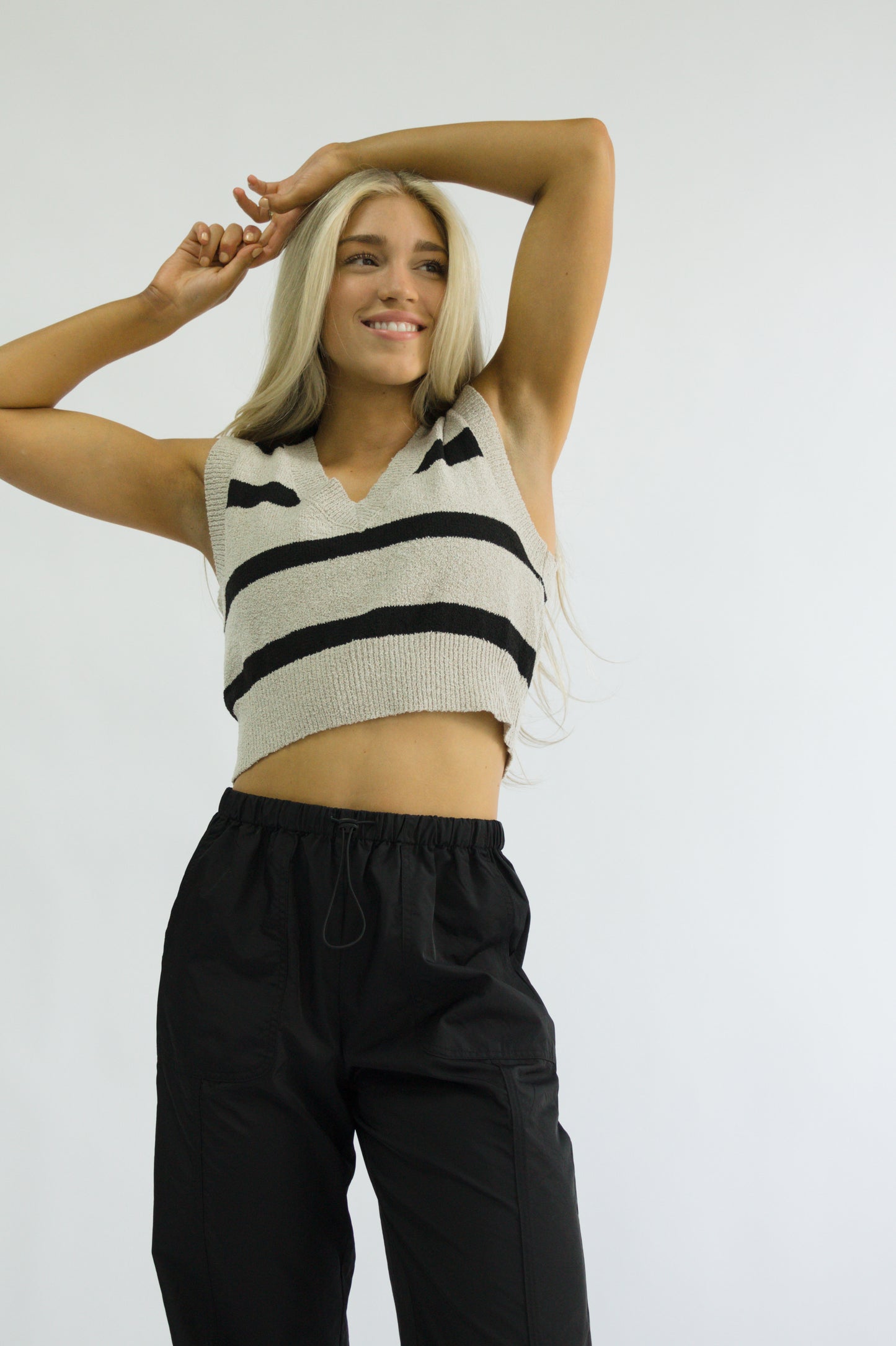 Brooklyn Stripe Sweater Vest