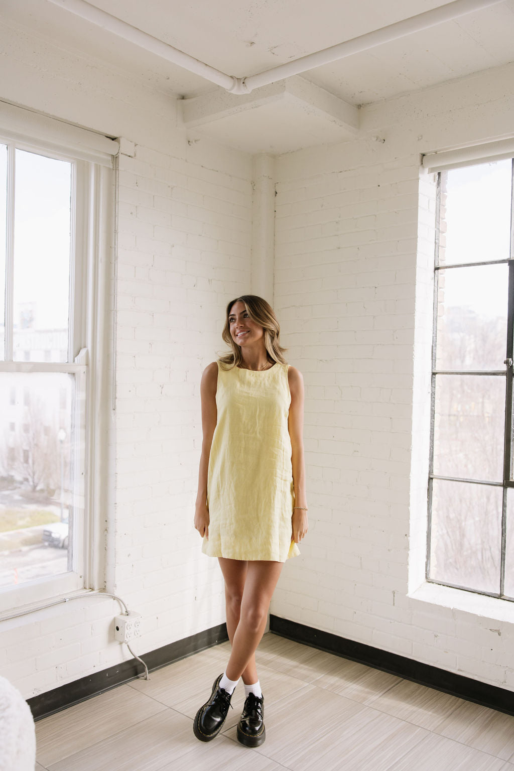 Daffodil Linen Dress