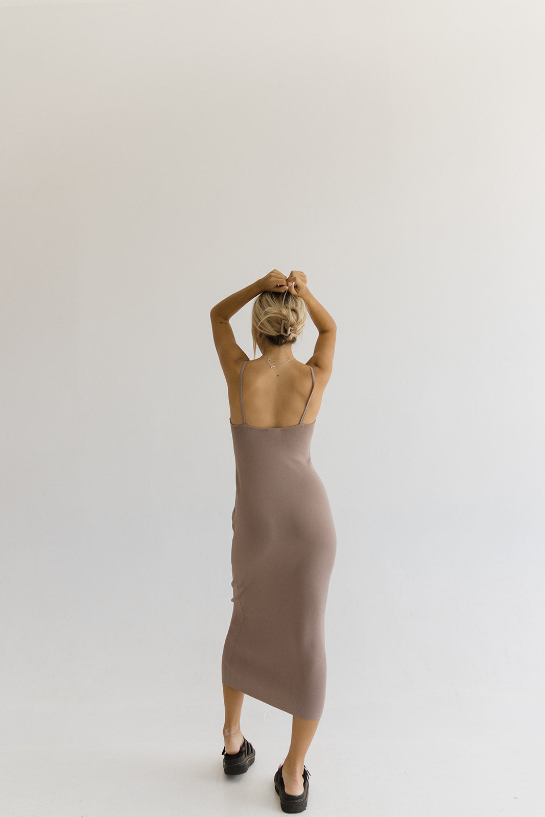 Claire Strappy Halter Knit Dress