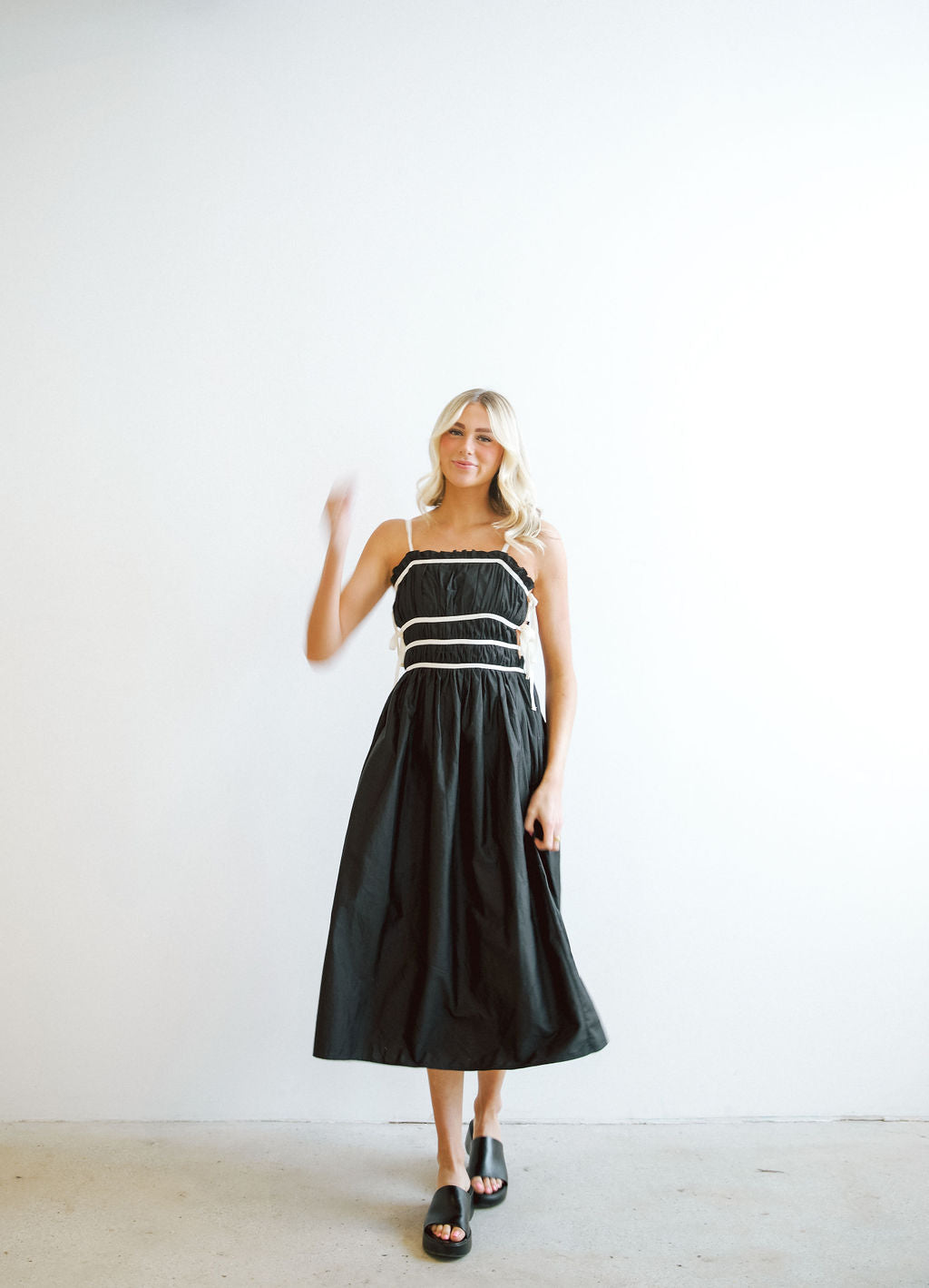Josie Contrast Tie Dress
