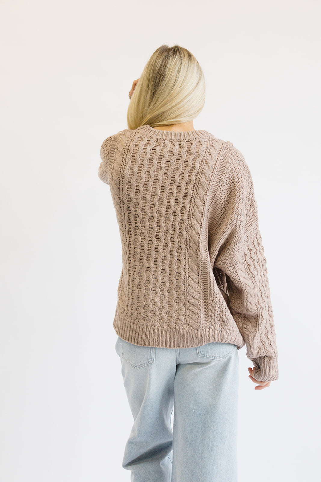 Fall Favorite Classic Sweater // Taupe