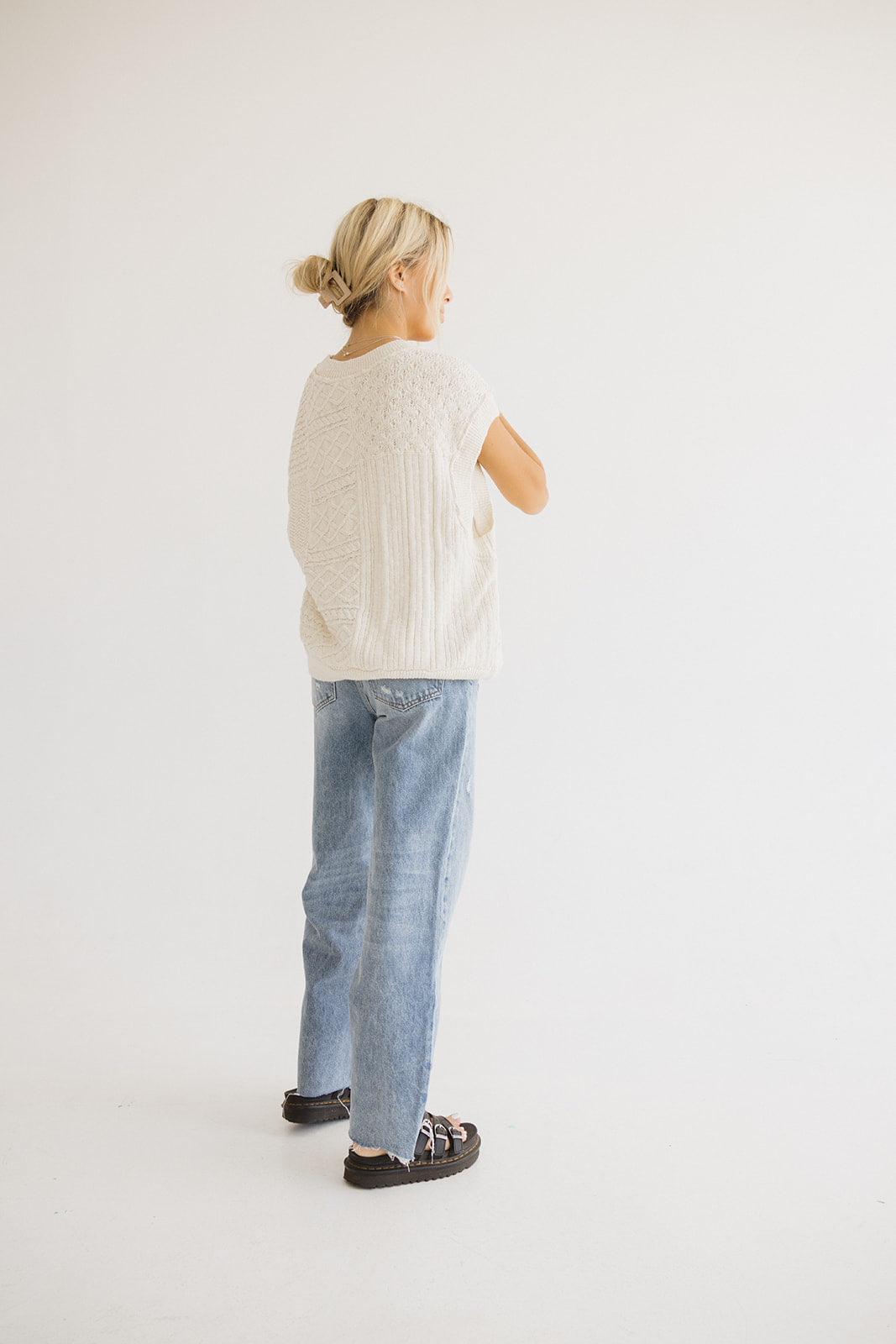 Eloise Cable Knit Sweater Vest