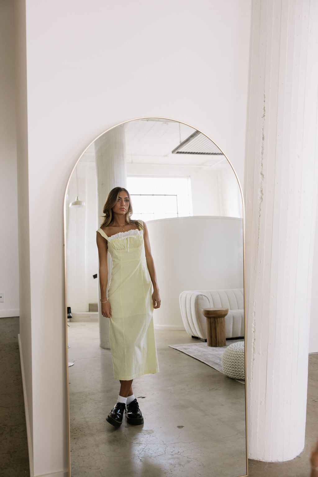 Lemon Cream Puff Dress