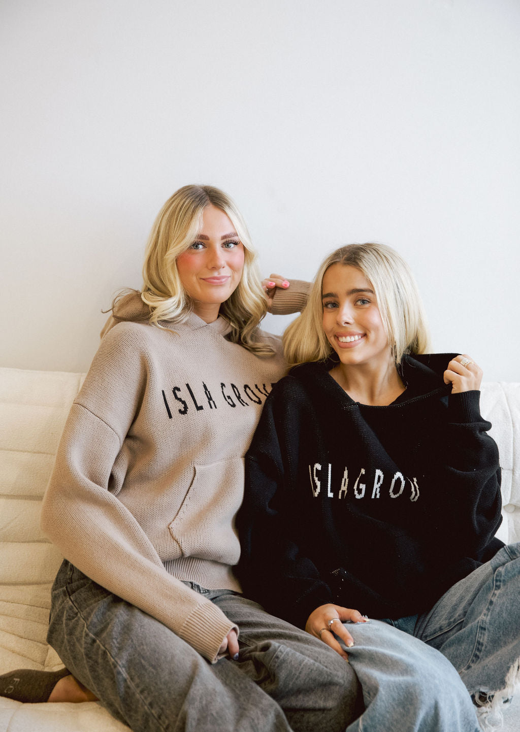 Isla Grove Original Knit Hoodie // Sand