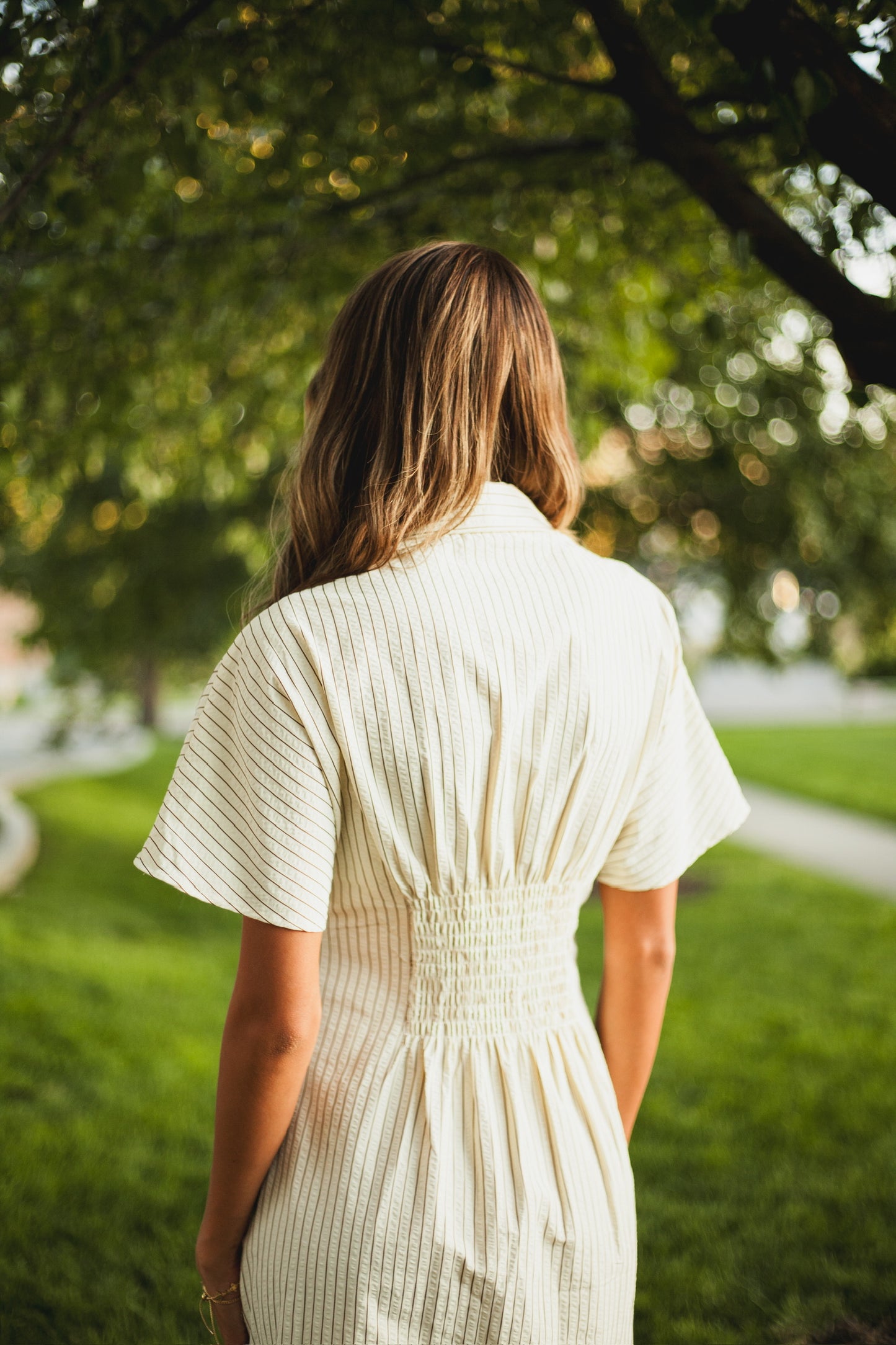 Brooke Pleated Shirt Dress