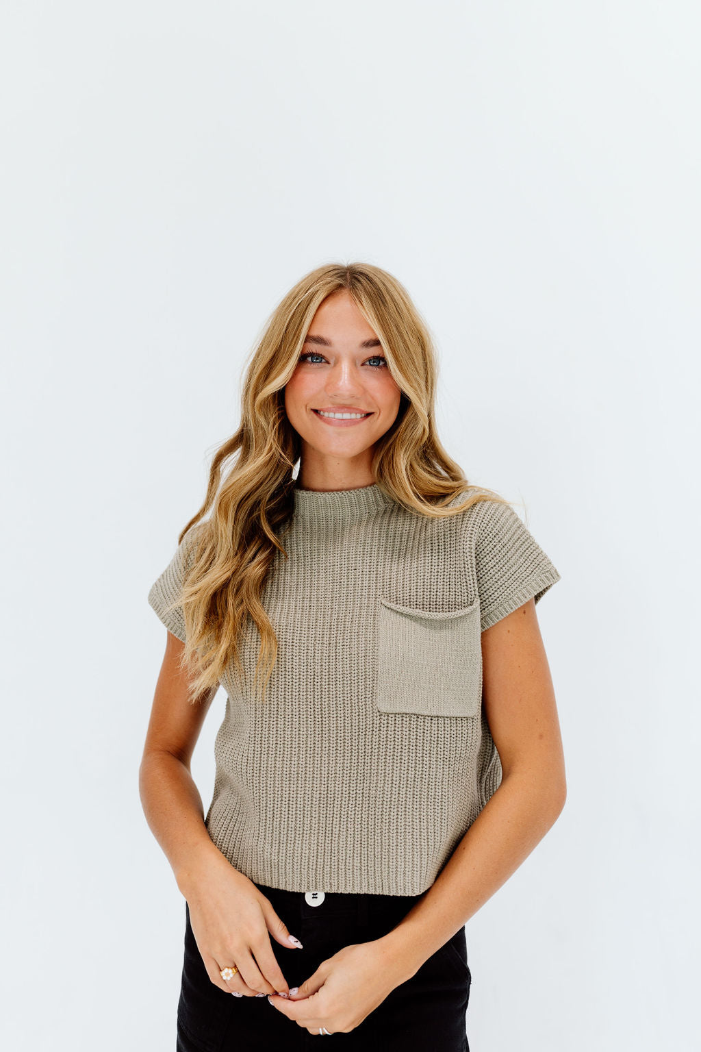 Chelsea Sweater Vest // Olive *RESTOCKED*