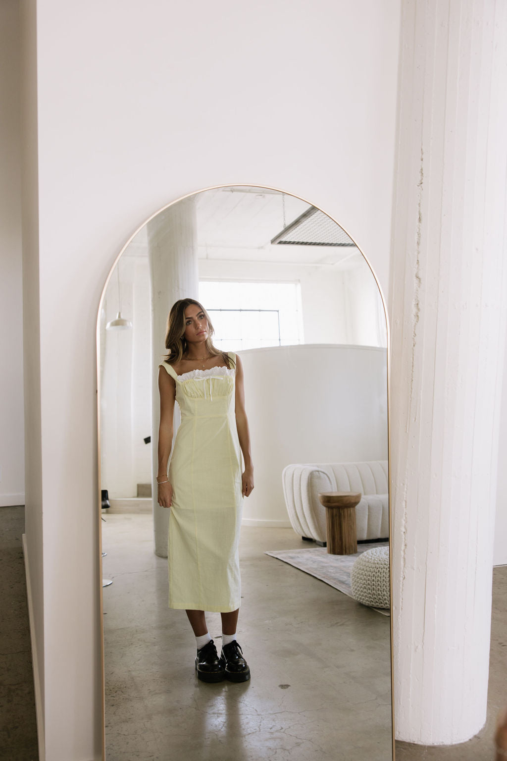 Lemon Cream Puff Dress