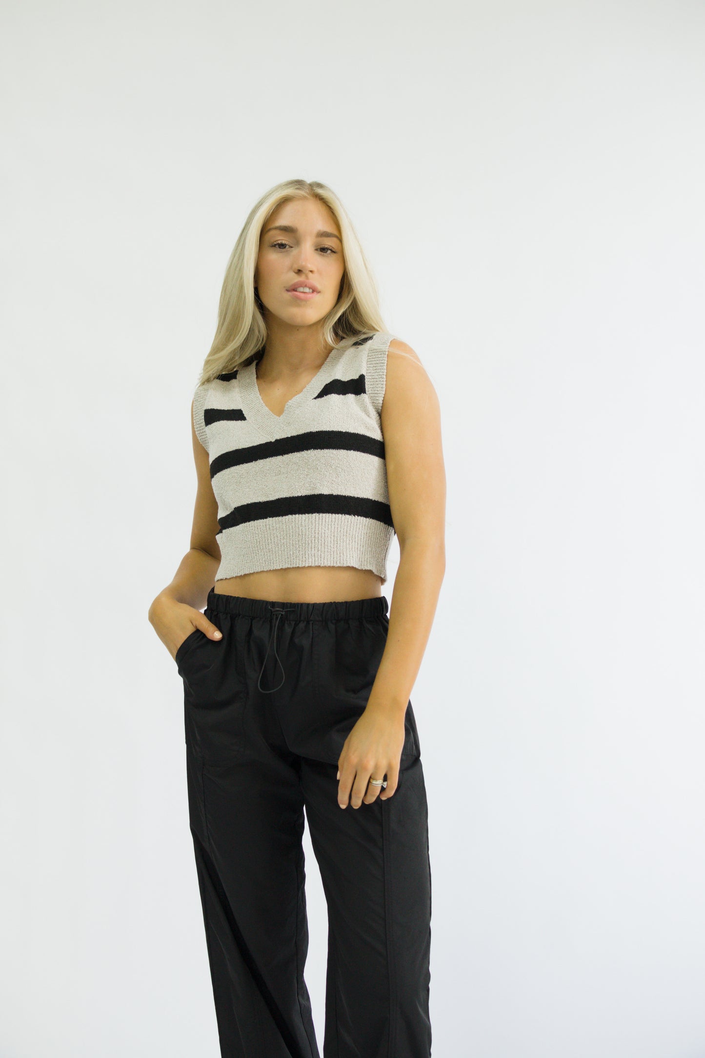 Brooklyn Stripe Sweater Vest
