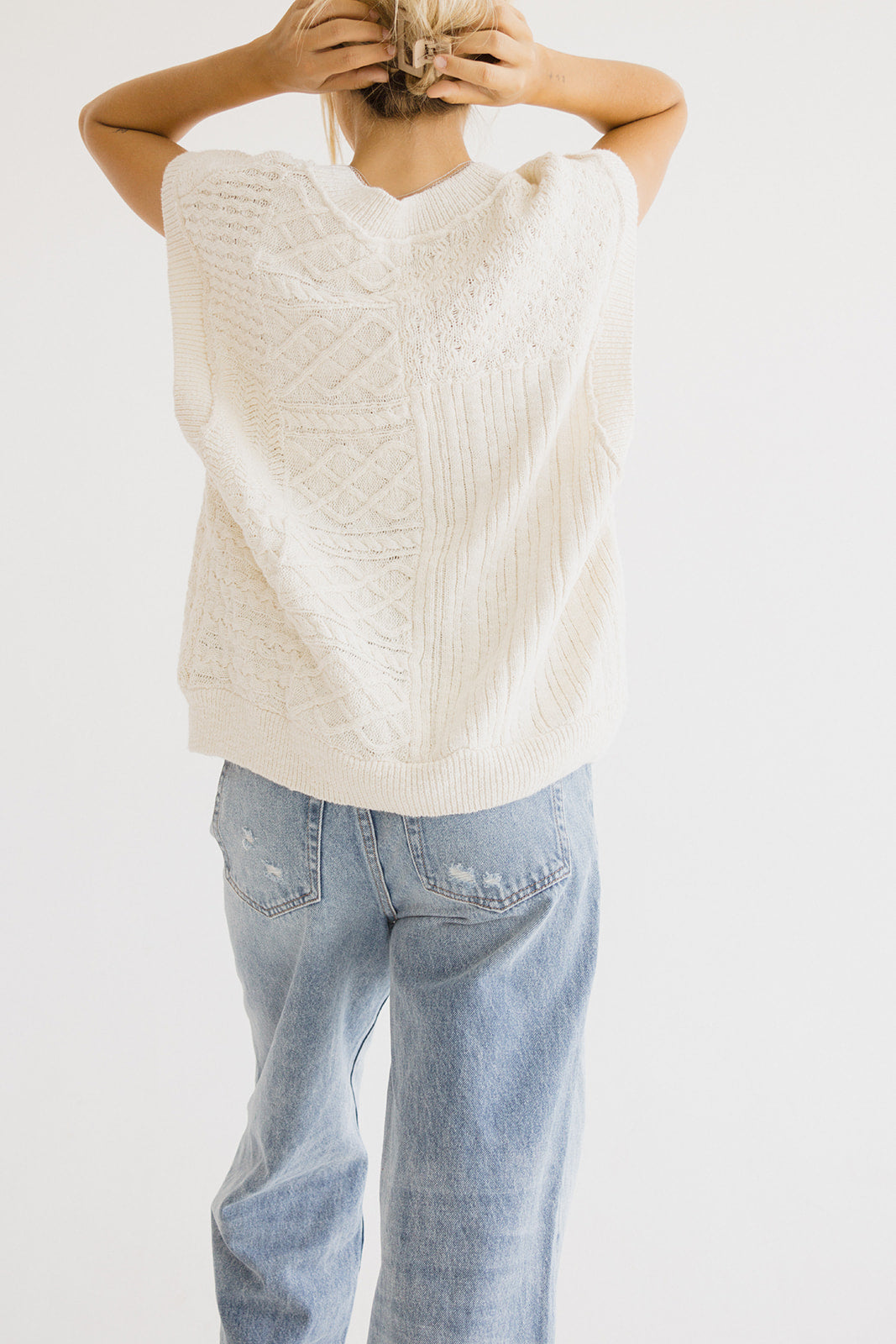 Eloise Cable Knit Sweater Vest