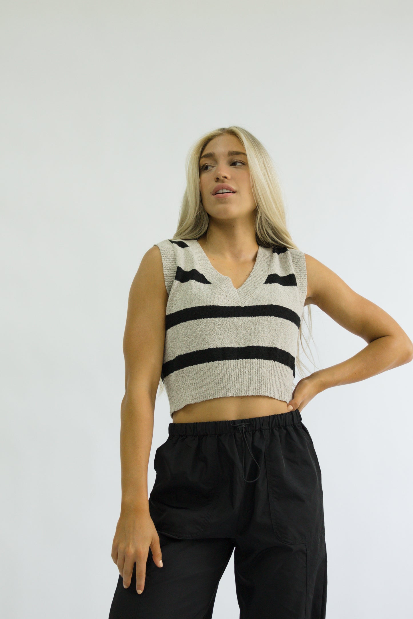 Brooklyn Stripe Sweater Vest