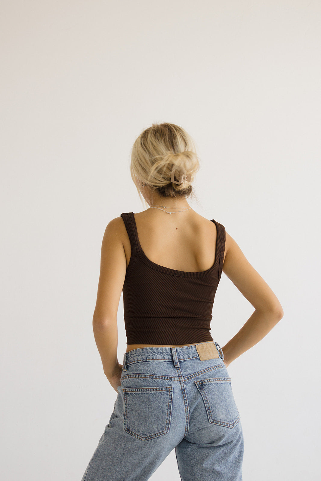 Cozy Ribbed Top // Chocolate