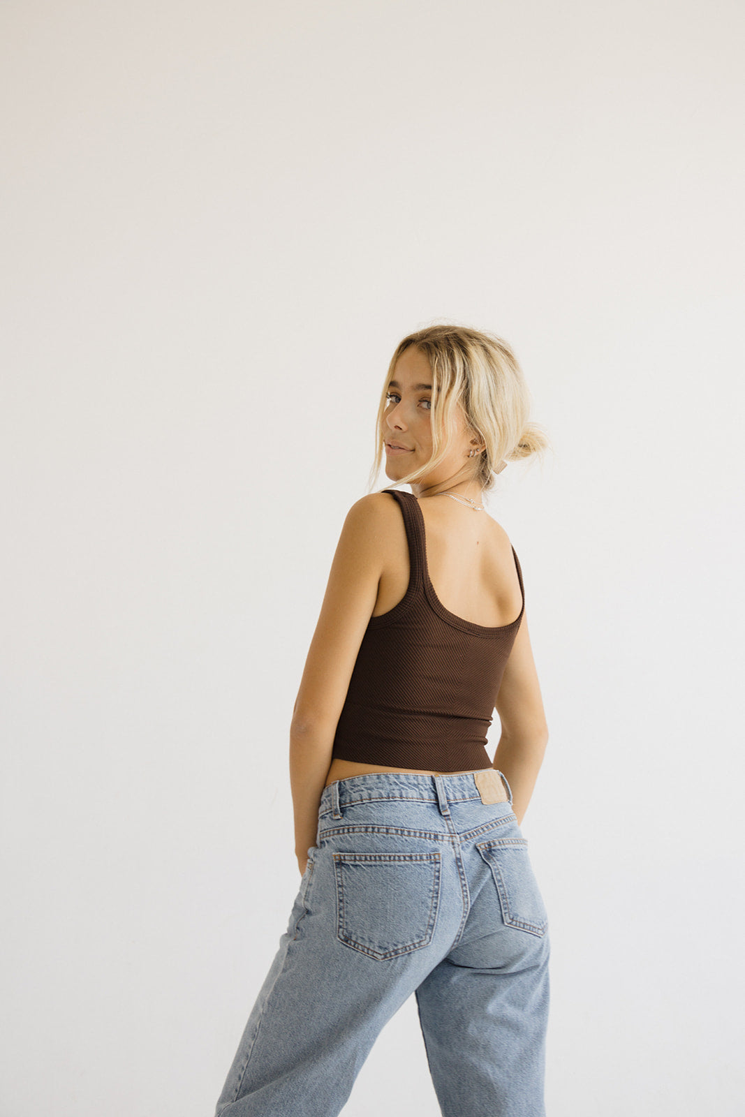 Cozy Ribbed Top // Chocolate