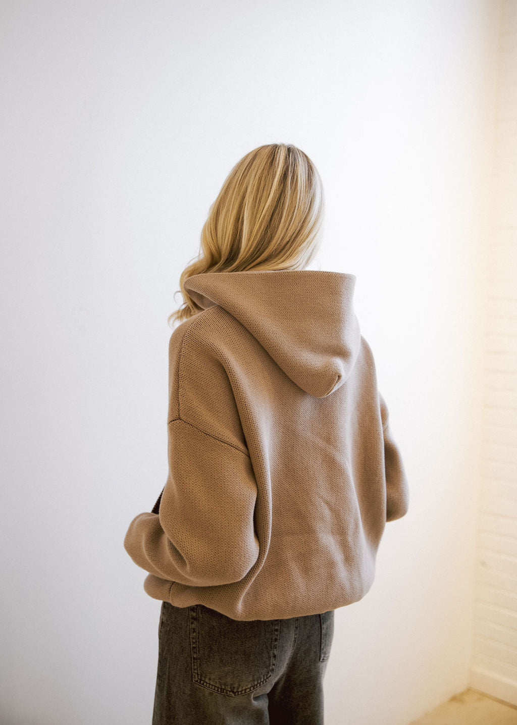 Isla Grove Original Knit Hoodie // Sand