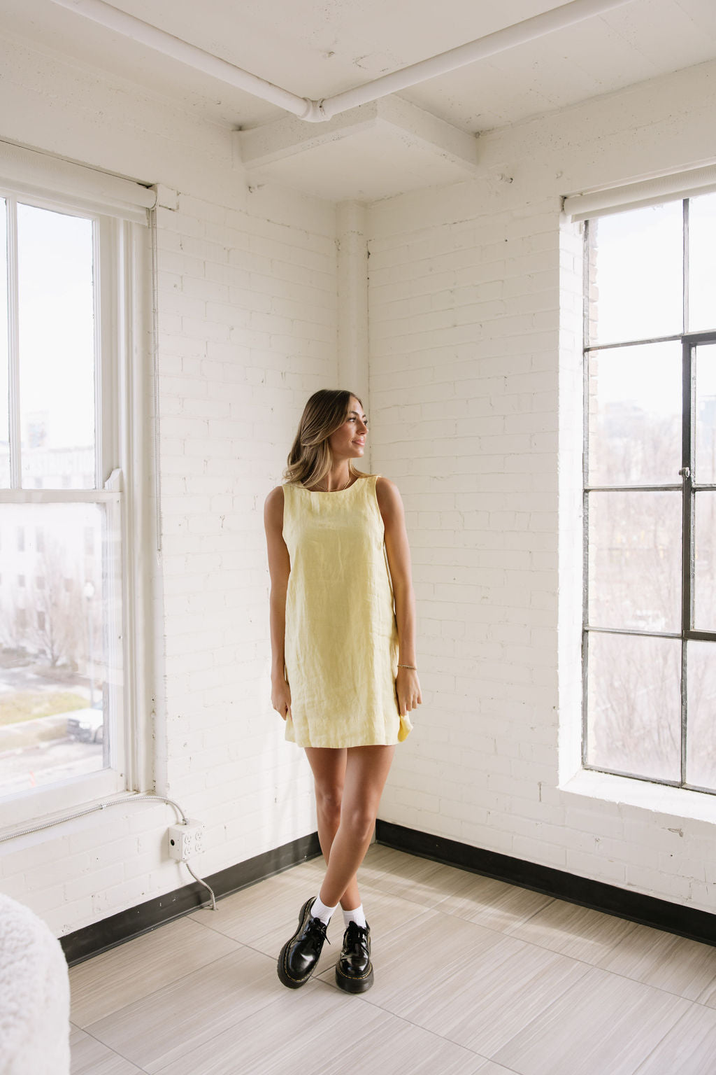 Daffodil Linen Dress