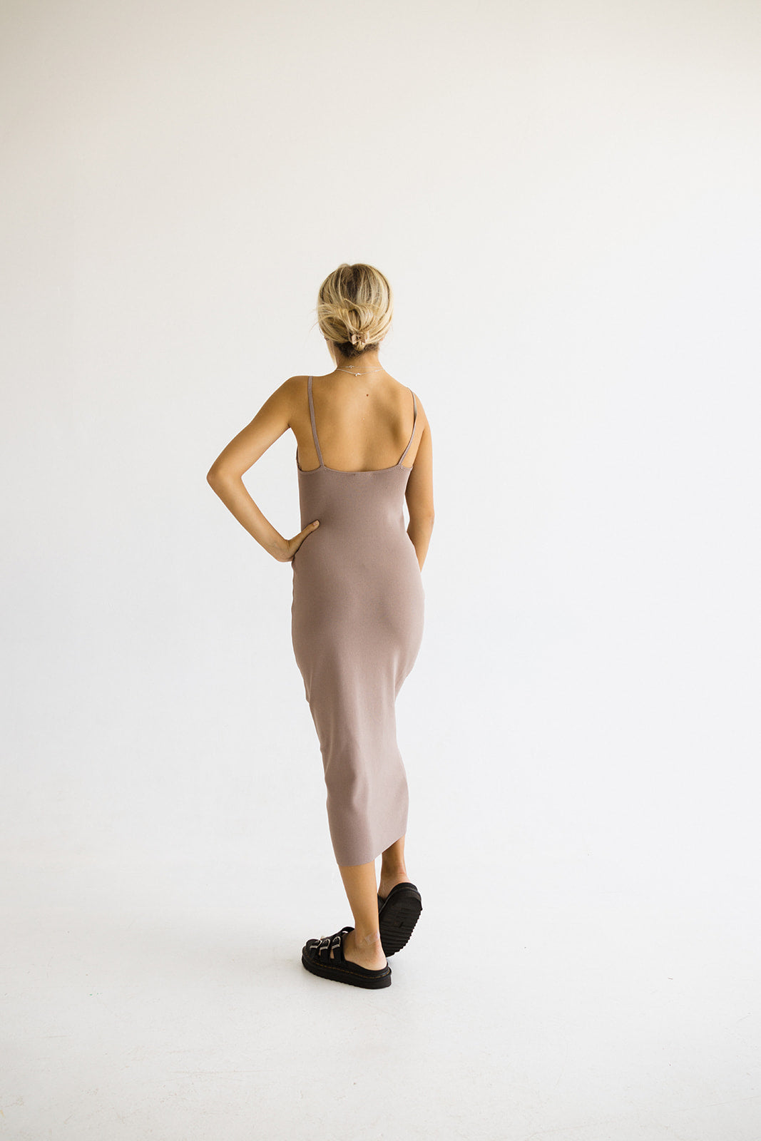 Claire Strappy Halter Knit Dress