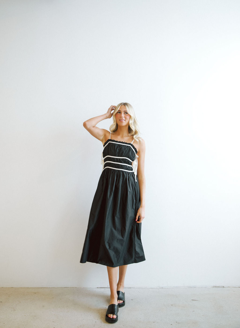 Josie Contrast Tie Dress