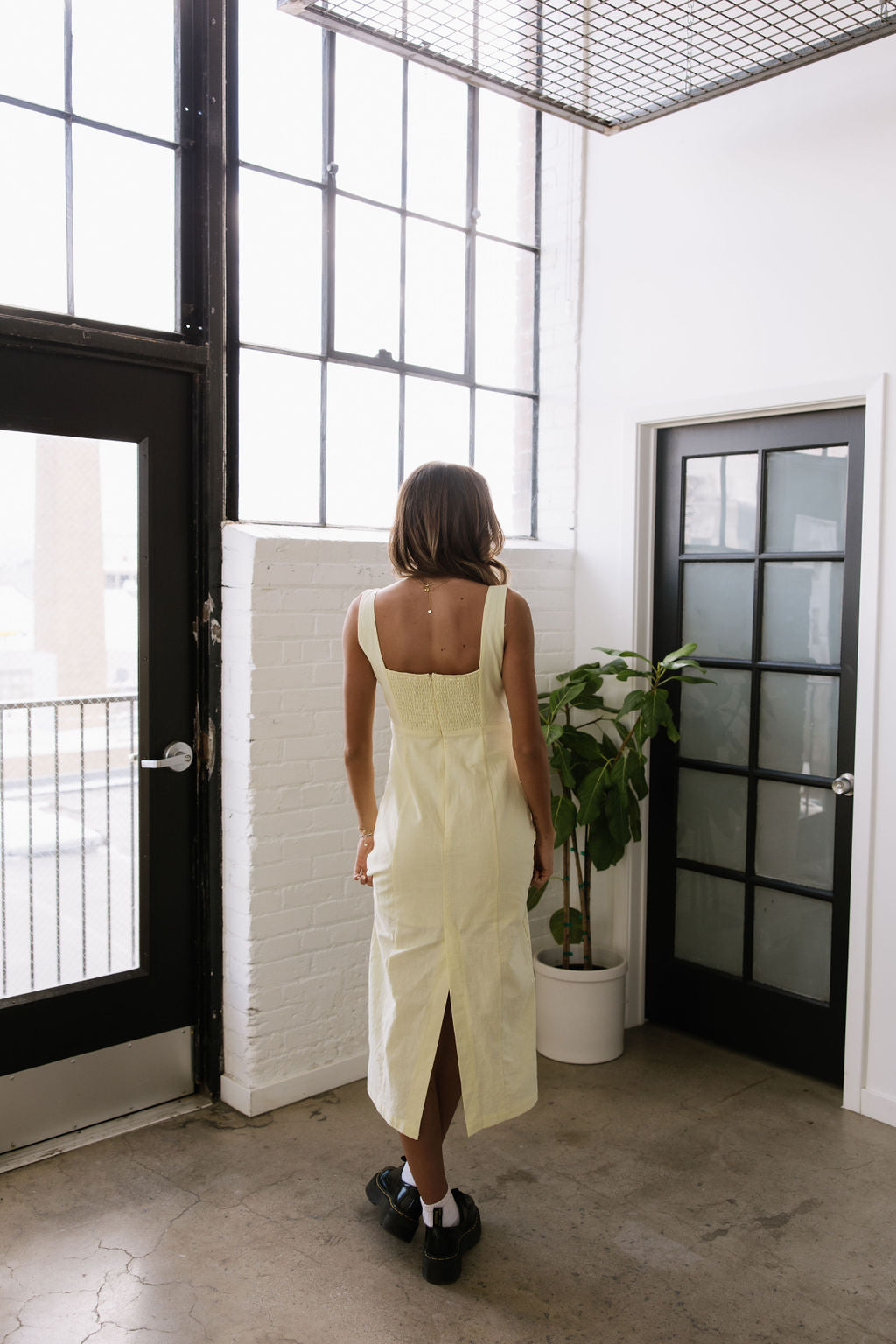 Lemon Cream Puff Dress