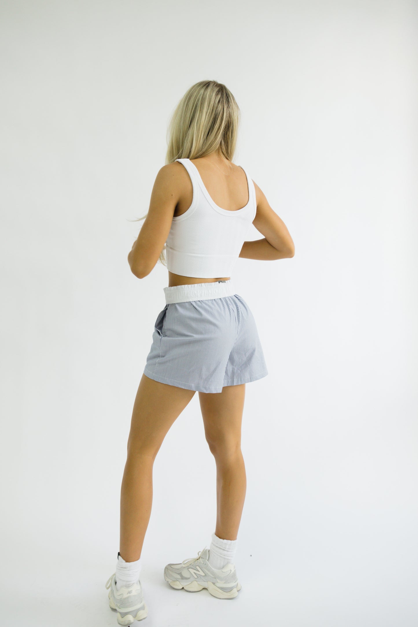 It Girl Boxers // Blue Stripe