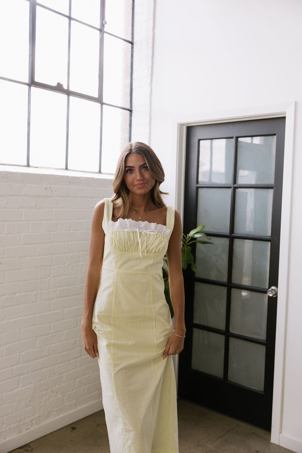 Lemon Cream Puff Dress