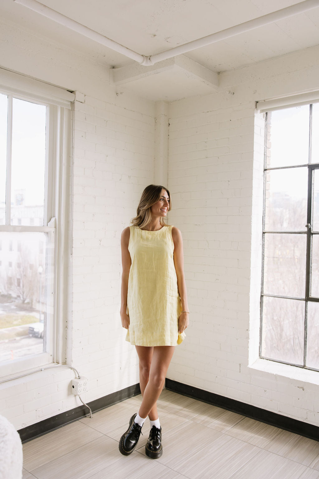 Daffodil Linen Dress