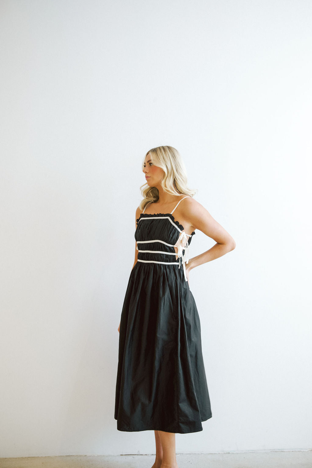 Josie Contrast Tie Dress